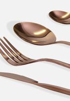 Finery - Sleek 24pc cutlery set - Copper