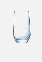 Cristal d’Arques - Abstract highball glasses - set of 4