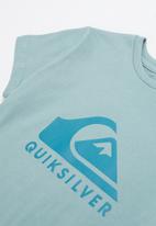 Quiksilver - Corp logo short sleeve yth - blue