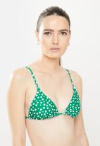 dailyfriday - Floral bikini set - green
