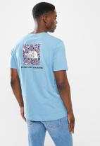 The North Face - Short sleeve red box tee - blue