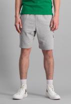 Aca Joe - Logo high square fleece shorts - grey 