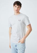 Cotton On - Tbar art t-shirt - light grey marle