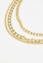 Superbalist - Clarissa multi chain necklace - gold