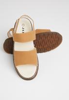 Jada - Double strap slingback sandal - tan