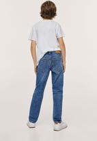 MANGO - Jeans slim - open blue