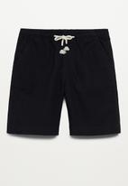 MANGO - Bermuda shorts - black