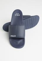 POLO - Cameron plain pool sandal - navy