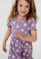 Cotton On - Freya short sleeve dress - purple 