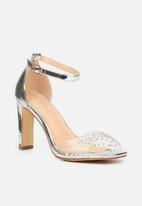 Miss Black - Prom1 heel - silver