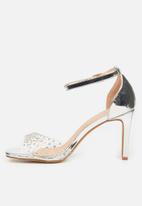 Miss Black - Prom1 heel - silver