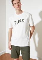 Trendyol - Tired printed pj set - khaki