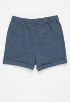 POP CANDY - Baby boys 3 pack fleece shorts - camo/blue/black