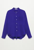 MANGO - Shirt lima - medium blue