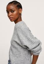 MANGO - Sweater picky - light pastel grey