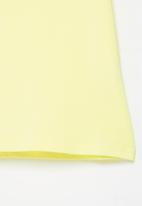 SISSY BOY - Pima flutter sleeve top - pale yellow