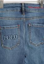 POLO - Girls pjc harper printed skinny jean - blue 