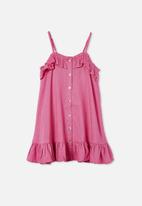 Cotton On - Libby sleeveless dress - pink gerbera