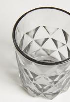 Excellent Housewares - Drinking glass set - ash