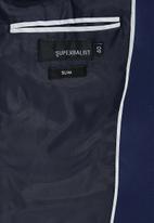 Superbalist - Fashion slim fit 1-button double vent blazer - navy