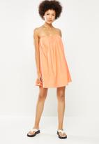 Missguided - Cami strap smock dress poplin - orange