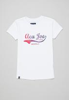 Aca Joe - Girls aca joe gradient print t-shirt - white