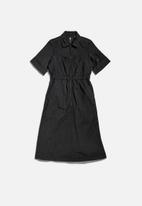 G-Star RAW - Flightsuit short sleeve holiday dress  - black