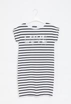SISSY BOY - Briony T-shirt dress - black & white