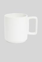 Omada - Flat stackable mug - white