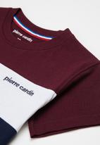 Pierre Cardin - Colour block - burgundy & navy 