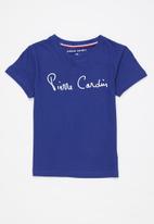 Pierre Cardin - Signature heritage v-neck - blue