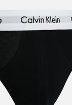 CALVIN KLEIN - 3 pack hip brief - black