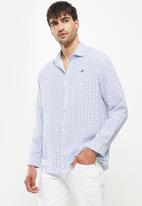 Jonathan D - Sergio boxy fit resort shirt - cerulean