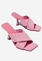Cotton On - Serena padded crossover mule - retro pink pu