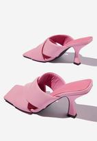 Cotton On - Serena padded crossover mule - retro pink pu