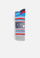 Original Penguin - 3-Pack penguin mens socks stripe - multi