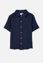 Cotton On - Resort short sleeve shirt - indigo