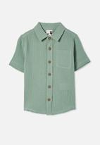 Cotton On - Resort short sleeve shirt - smashed avo