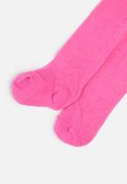 MINOTI - Girls ribbed tights - pink