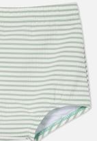 Cotton On - Simon swim shorties - sage & white 