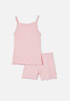 Cotton On - Jennifer shortie pyjama set - cali pink floral