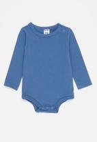 Cotton On - 3 pack long sleeve bubbysuit - petty blue/betty spot/ frosty blue dino