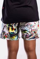 Butan - Aluta glitch pattern shorts - multi