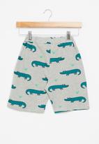 POP CANDY - Boys crocodile shorts - grey