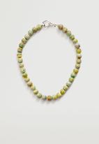 MANGO - Crystal bead necklace - green