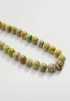 MANGO - Crystal bead necklace - green