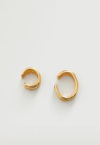 MANGO - Ear cuff and earring set - gold