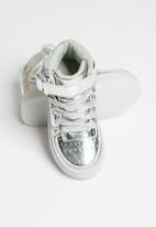 POP CANDY - Metallic light up sneaker - silver