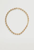 MANGO - Link chain necklace - gold