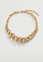 MANGO - Xl link necklace - gold